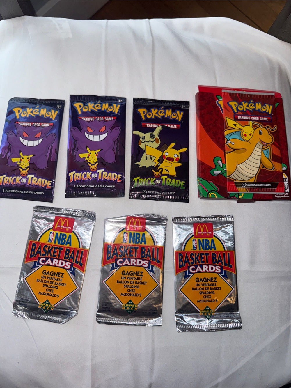Pokémon McDonald’s NBA Sealed Packs Trick or Trade